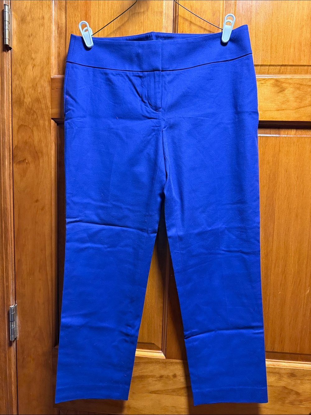 LOFT Cobalt Blue Ponte Cropped Ankle Pants